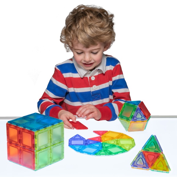 Translucent Solid Magnetic Polydron Class Set